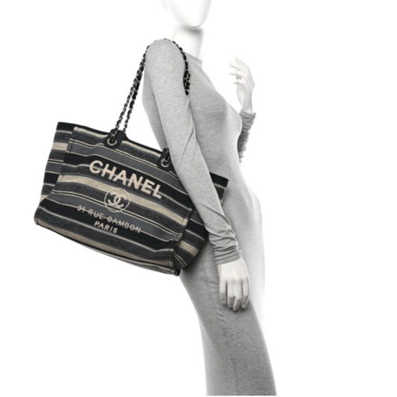 CHANEL Chanel Tote Woman’s Bag Deauville Excellent Condition - Picture 3 of 13